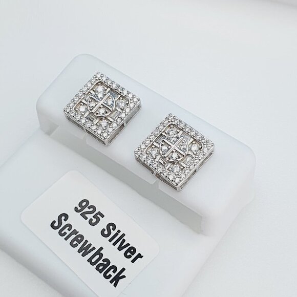 - "925 Sterling Silver Cubic Zirconia Earrings, U19254825 - Picture 3 of 11